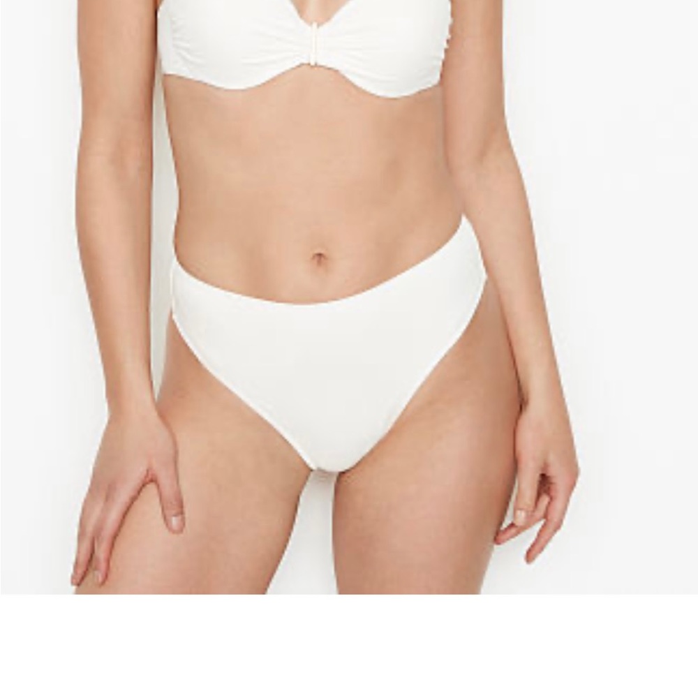 NWT VS white bikini bottoms